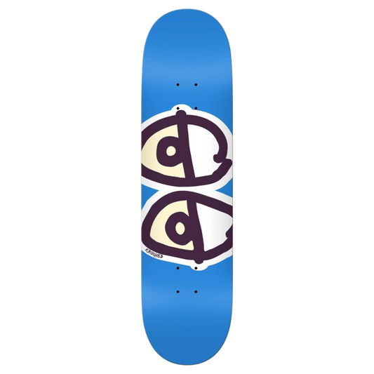 Krooked Team Eyes Blue Skateboard Deck 7.75"