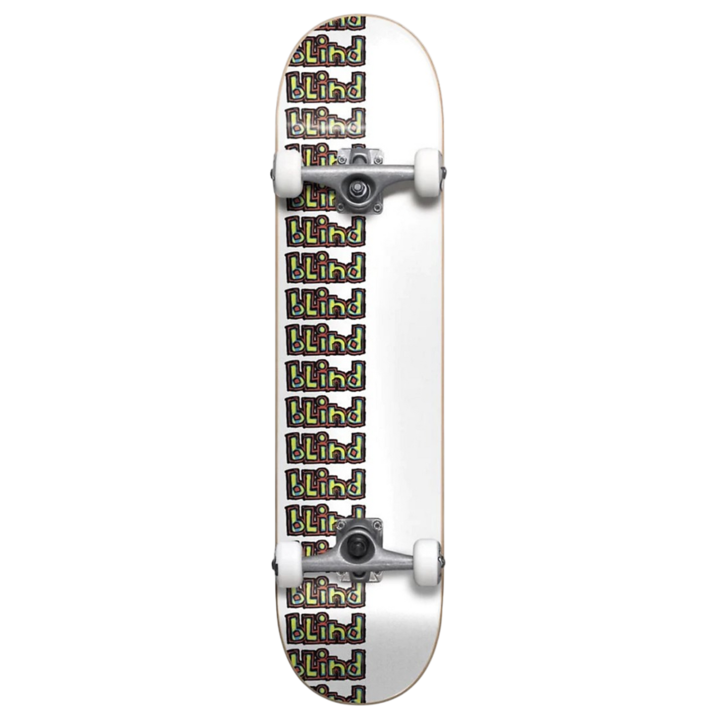Blind Repeat Trail Youth White Complete Skateboard 7.375" (Mid)
