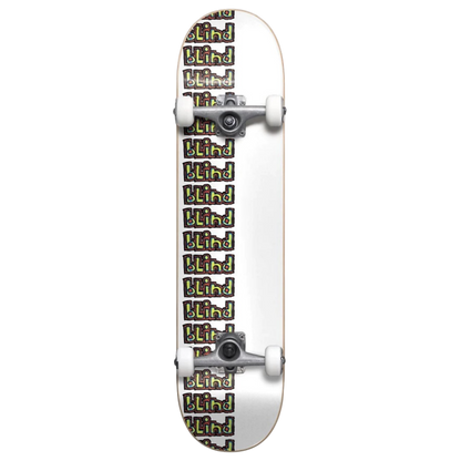 Blind Repeat Trail Youth White Complete Skateboard 7.375" (Mid)
