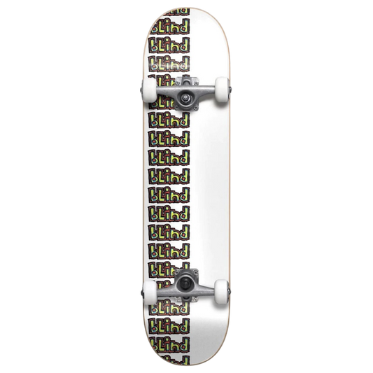 Blind Repeat Trail Youth White Complete Skateboard 7.375" (Mid)