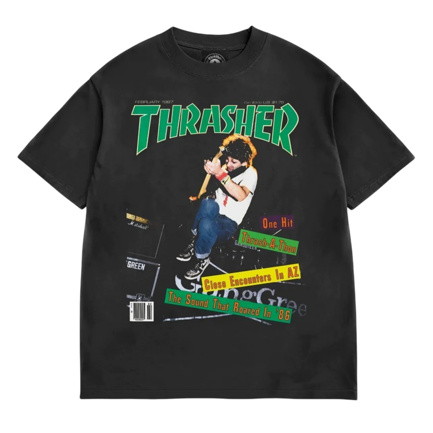 T-Shirt Thrasher February 1987 Vintage - Black
