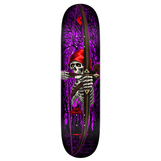 Powell Peralta Flight Zach Doelling Archer Purple Skateboard Deck 8.0"