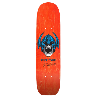 Powell Peralta Per Welinder Nordic Skull Freestyle Orange Veneer Skateboard Deck 7.25"