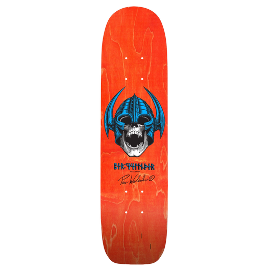 Powell Peralta Per Welinder Nordic Skull Freestyle Orange Veneer Skateboard Deck 7.25"