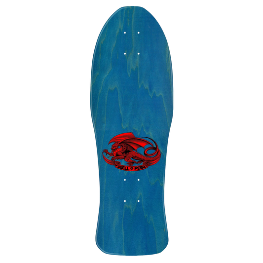 Powell Peralta Steve Caballero Chinese Dragon Aqua Foil Skateboard Deck 10"