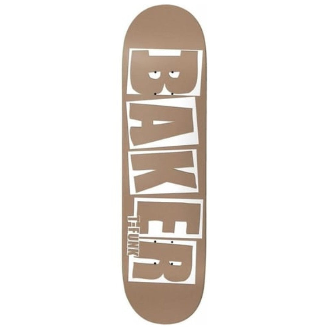 Baker Tristan "T-Funk" Brand Name Taupe Skateboard Deck 8.5"