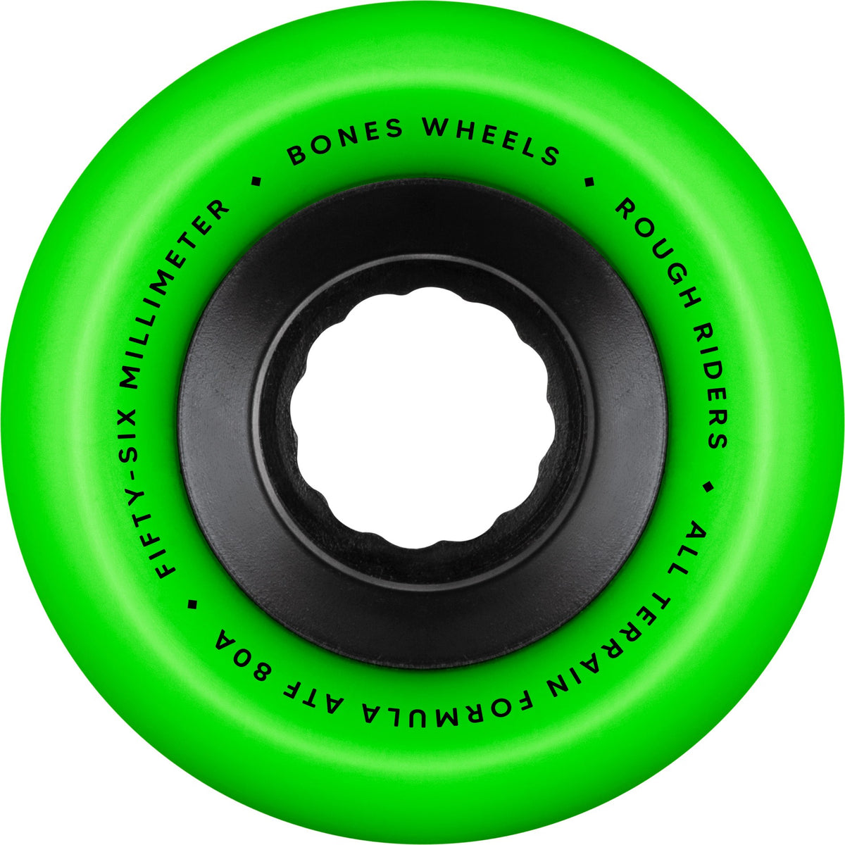 Bones Rough Rider All Terrain Formula™ (ATF) Green Wheels - 56mm 80A