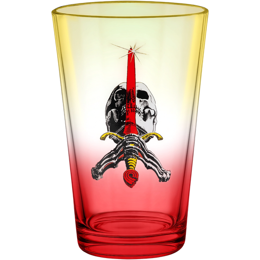 Powell Peralta Skull & Sword Copo Yellow/Red Fade