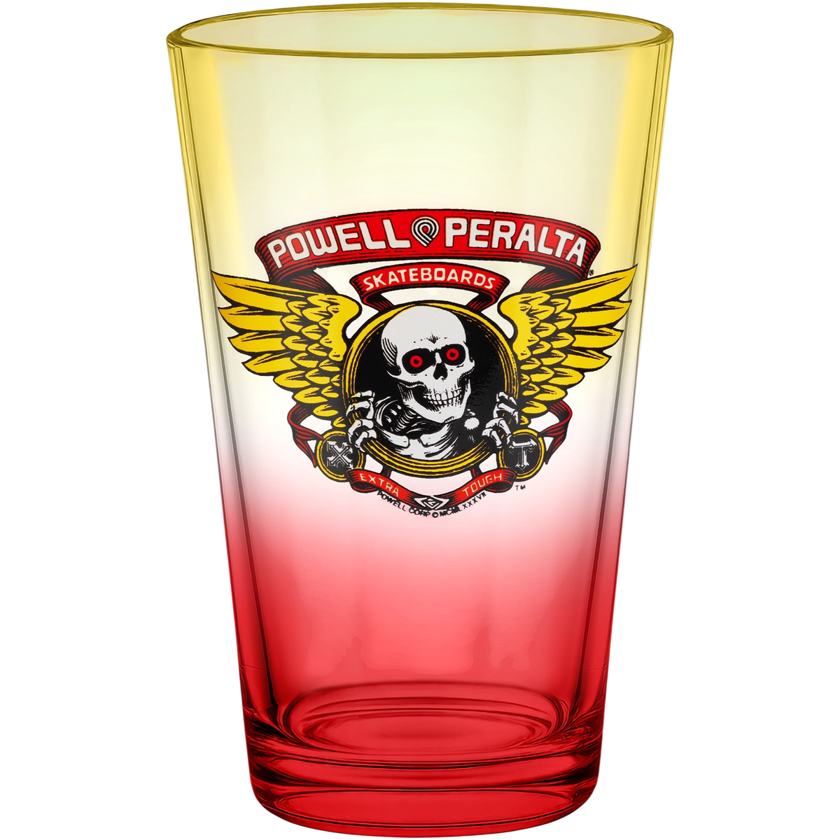 Powell Peralta Winged Ripper Cup Yellow/ Red Fade