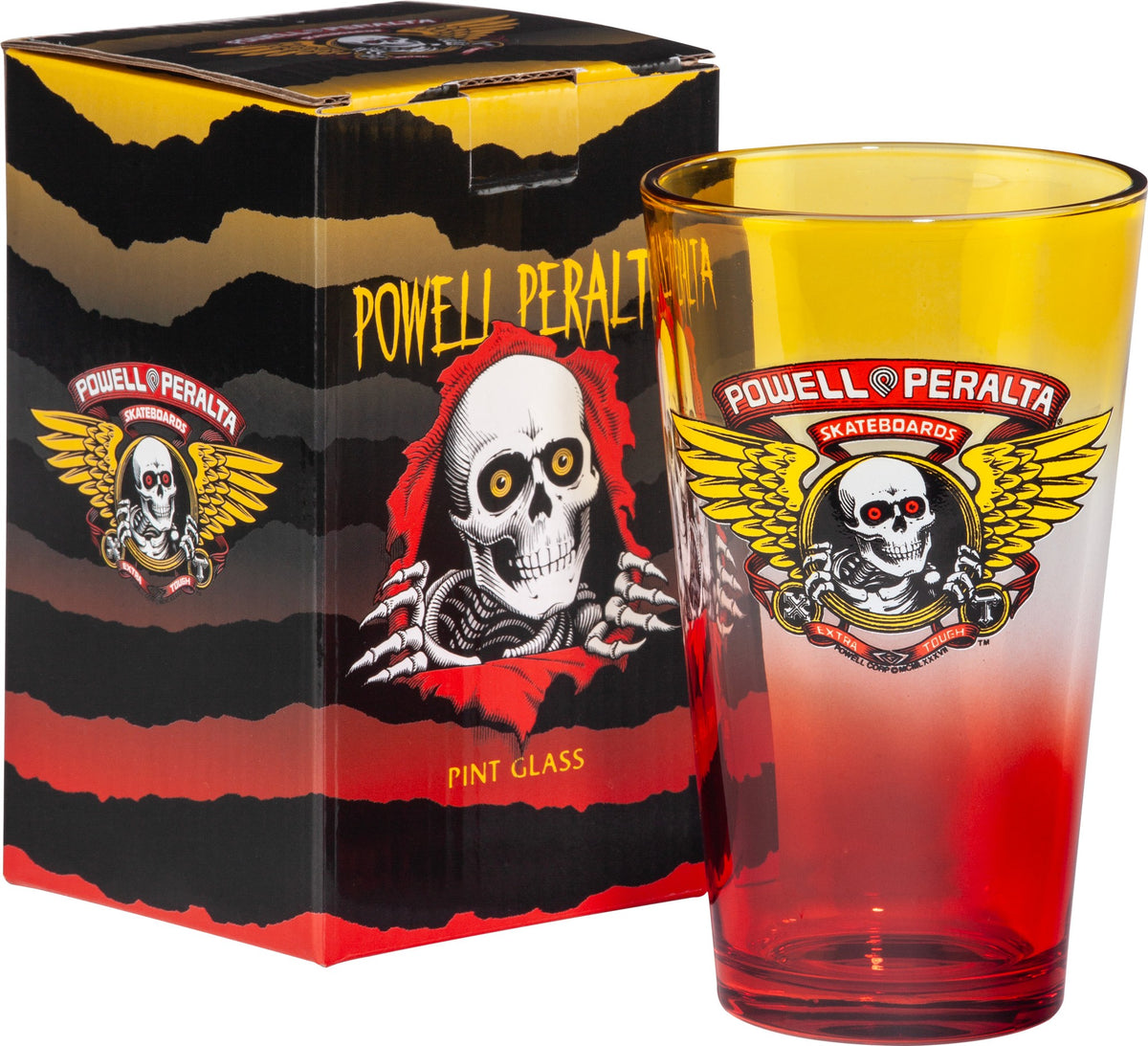 Powell Peralta Winged Ripper Cup Yellow/ Red Fade