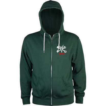 Powell Peralta Sweat Hood Zip Rat Bones - Alpine Green