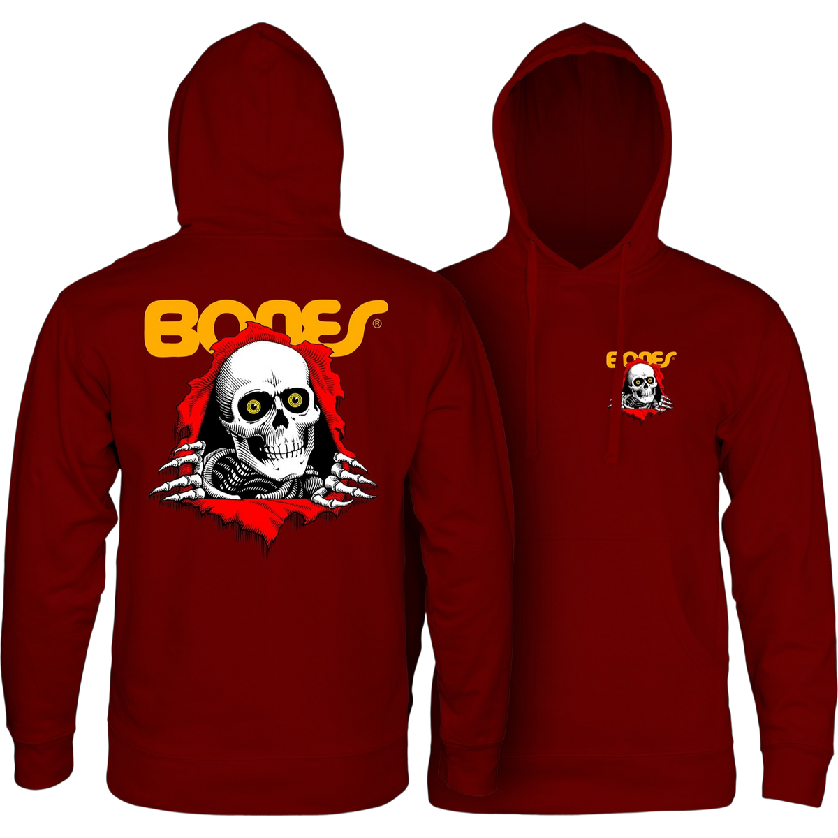 Powell Peralta Sweat Hood Ripper - Maroon