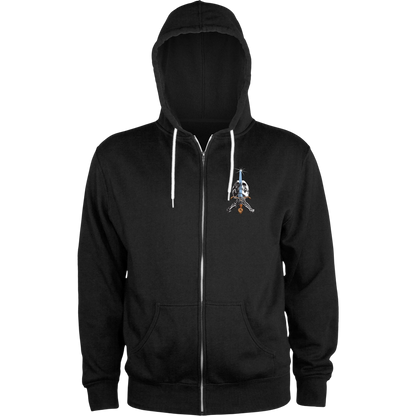 Powell Peralta Zip-Up Hoodie Skull & Sword - Black