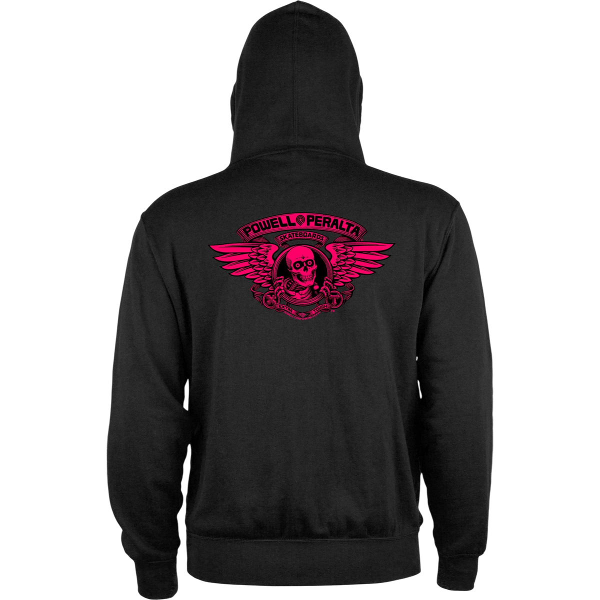 Powell Peralta Winged Ripper Zip-Up Hoodie - Blacklight Pink