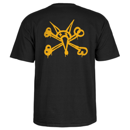 Powell Peralta Bones Vato Rat T-Shirt - Black