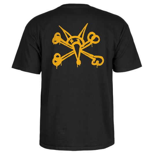T-Shirt Powell Peralta Bones Vato Rat - Black