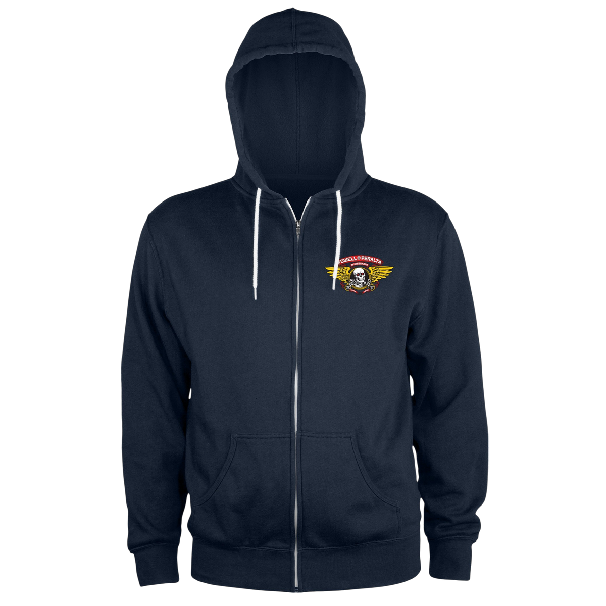 Powell Peralta Sweatshirt Hoodie Zip Winged Ripper - Navy