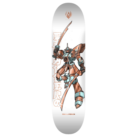 Powell Peralta Flight Steve Caballero Gundam White/Copper Skateboard Deck 8.25"