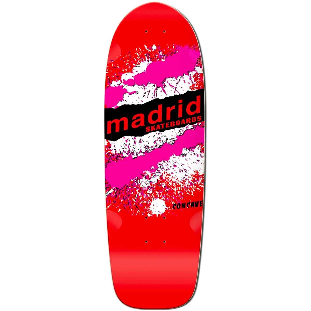 Madrid Marty Explosion Red/Pink Old School Skateboard Deck 29"
