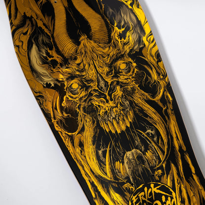 Santa Cruz Winkowski Primeval Gold Shaped Skateboard Deck 10,34"