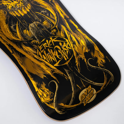 Santa Cruz Winkowski Primeval Gold Shaped Skateboard Deck 10,34"