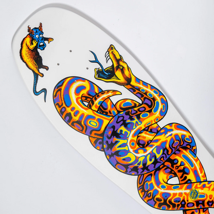 Santa Cruz Kendall Snake Reissue White Skateboard Deck 9.975"