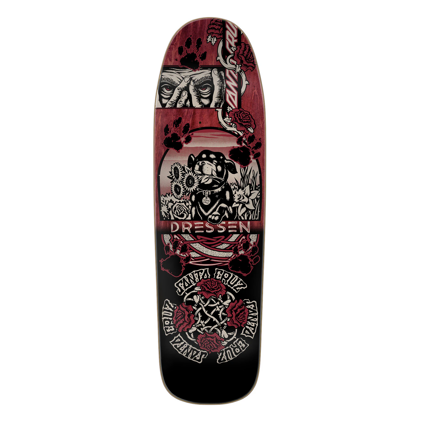 Santa Cruz Dressen Evo Shaped Skateboard Deck 9.3"