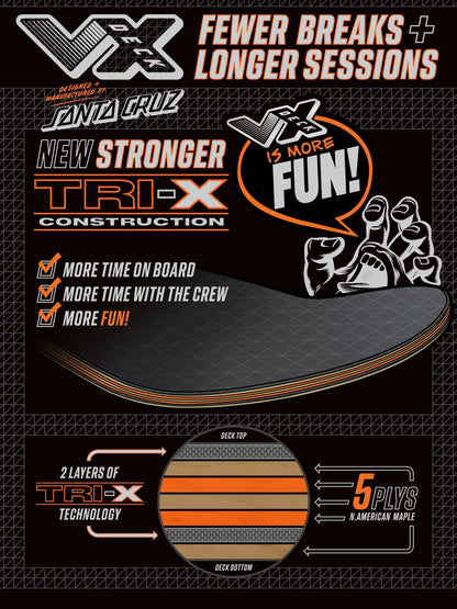 Santa Cruz Jake Wooten Dystopia VX Skateboard Deck 8.5"