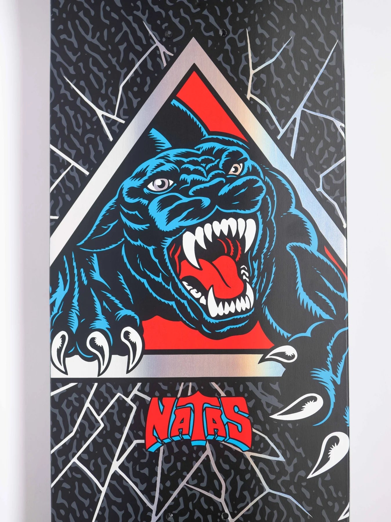 Santa Cruz Natas Kaupas Shattered Panther VX Skateboard Deck 9.0"