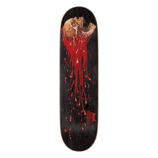 Creature Cannibal Corpse Skull & Blood Skateboard Deck 8.53"
