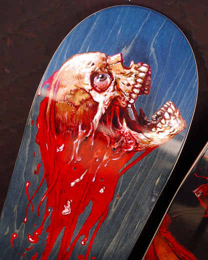 Creature Cannibal Corpse Skull & Blood Skateboard Deck 8.53"
