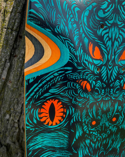 Creature Sam Hitz Cobra Shaped Skateboard Deck 9.0"