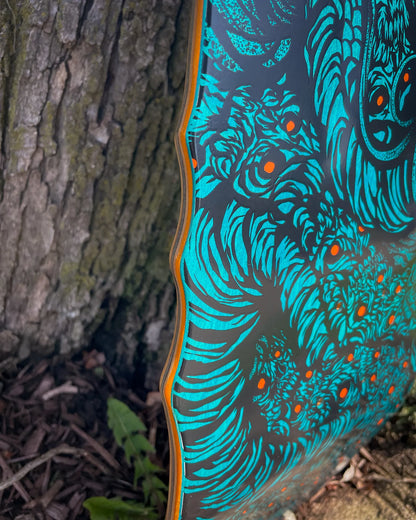 Creature Sam Hitz Cobra Shaped Skateboard Deck 9.0"