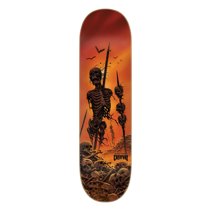 Creature Kevin Baekkel Wasted Orange Skateboard Deck 8.6"