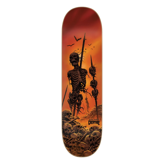 Creature Kevin Baekkel Wasted Orange Skateboard Deck 8.6"