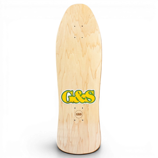 Gordon and Smith 1989 Street Chomp 1 Green Skateboard Deck 10"