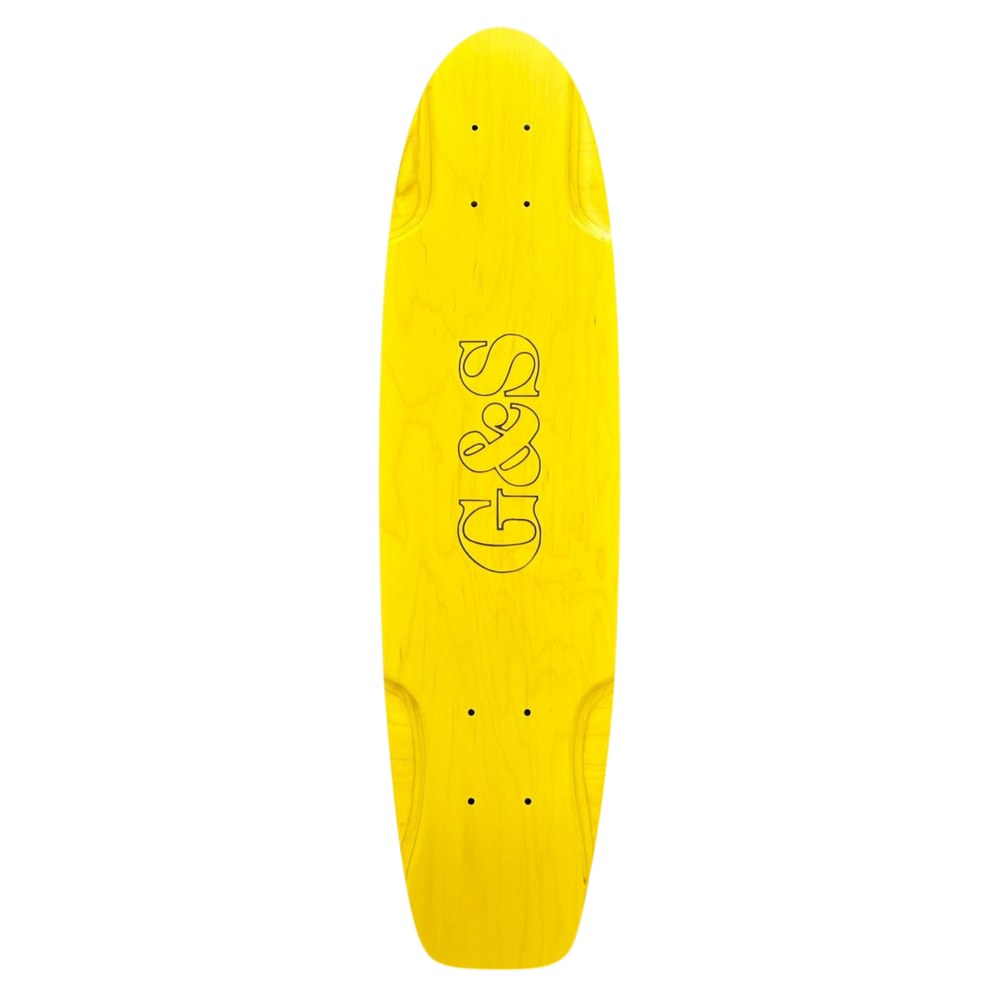 G&S KT-4 Squaretail Old School Yellow Skateboard Deck 29"