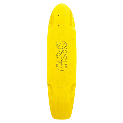 G&S KT-4 Squaretail Old School Yellow Skateboard Deck 29"