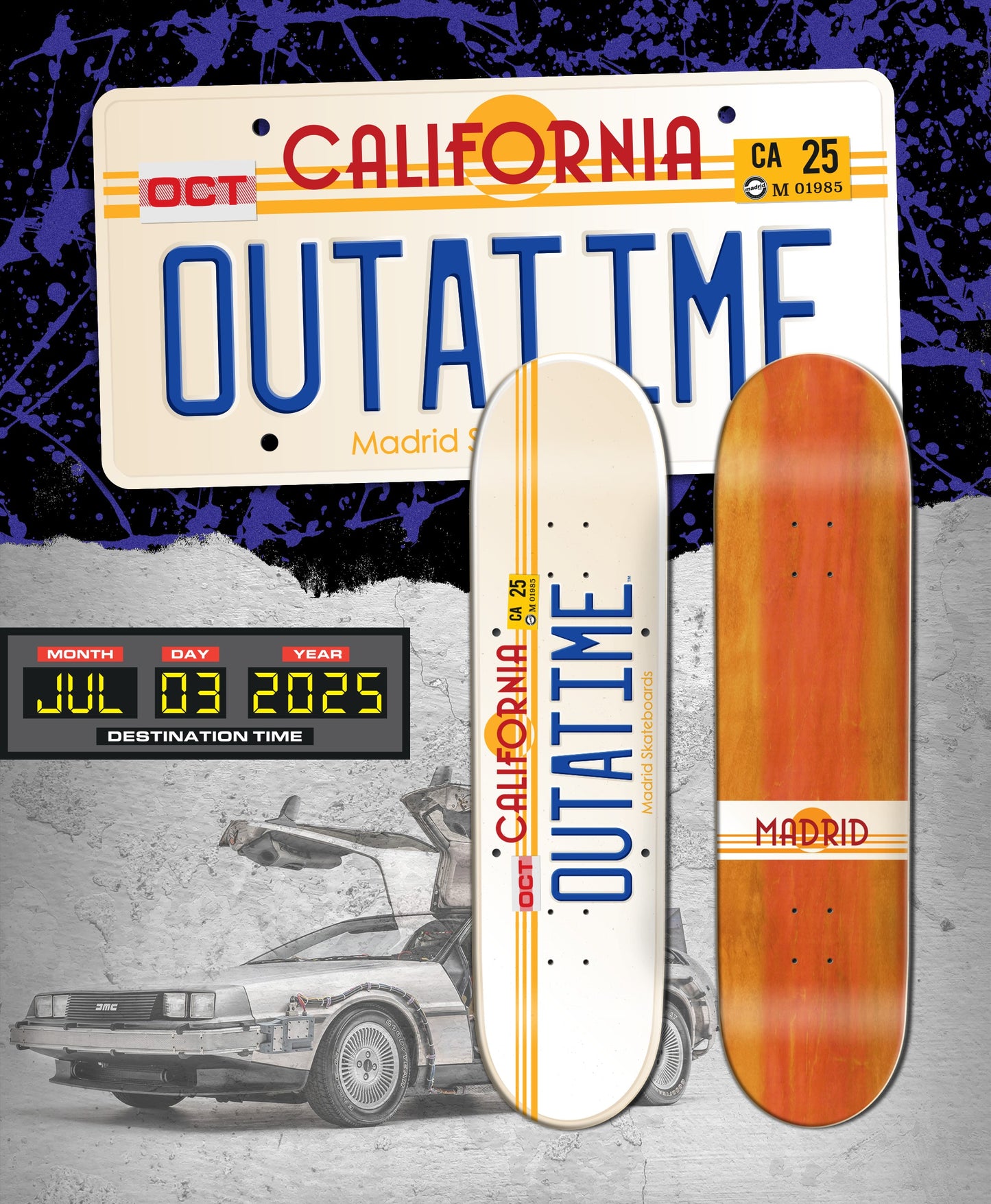 Madrid Outatime Skateboard Deck 8.25"