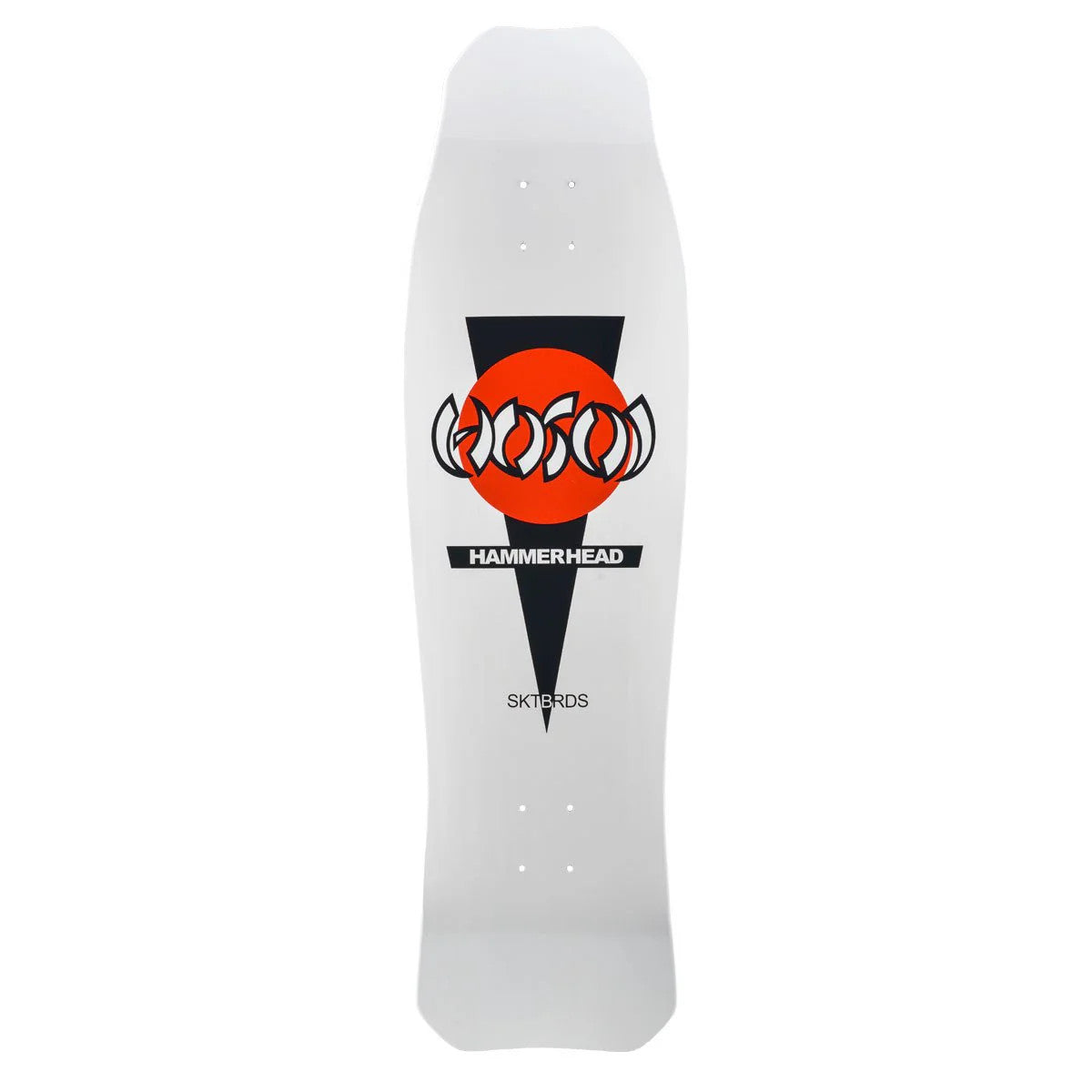 Hosoi Hammerhead Longboard Old School White Skateboard Deck 10"