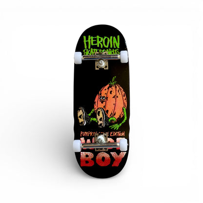 Custom Pro X Heroin Pumpkin Wide Boy Fingerboard Complete
