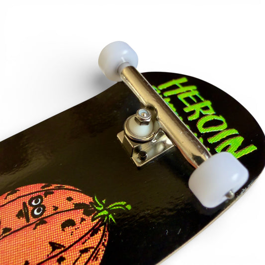 Custom Pro X Heroin Pumpkin Wide Boy Fingerboard Complete