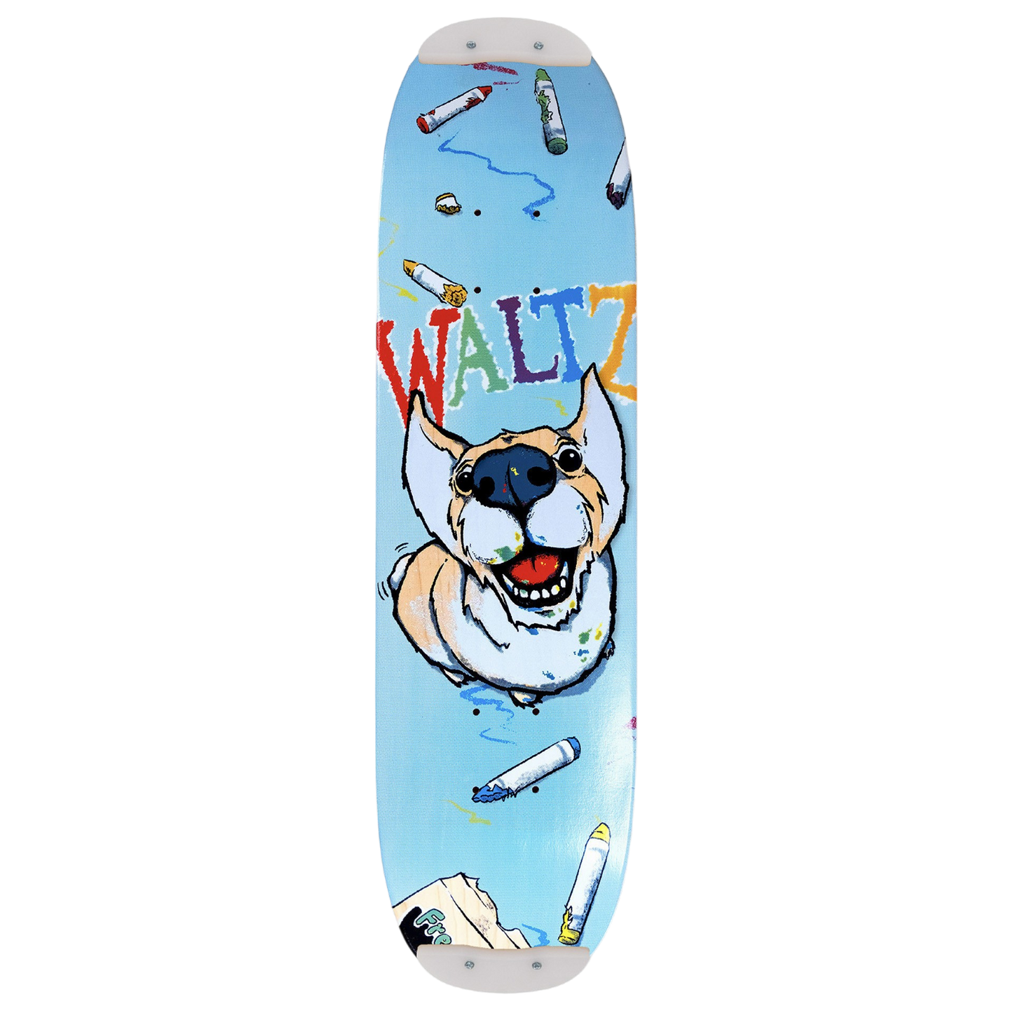 Waltz Crayon Corgi Freestyle Skateboard Deck 7.75"
