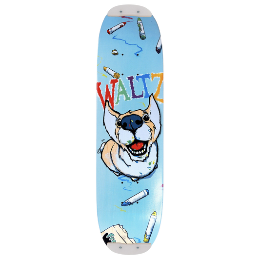 Waltz Crayon Corgi Freestyle Skateboard Deck 7.75"