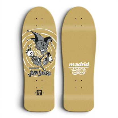 Madrid John Lucero SHOF Gold Old School Skateboard Deck 10"
