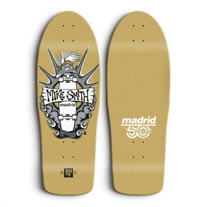 Madrid Mike Smith SHOF OG Duck Gold Old School Skateboard Deck 10.675"