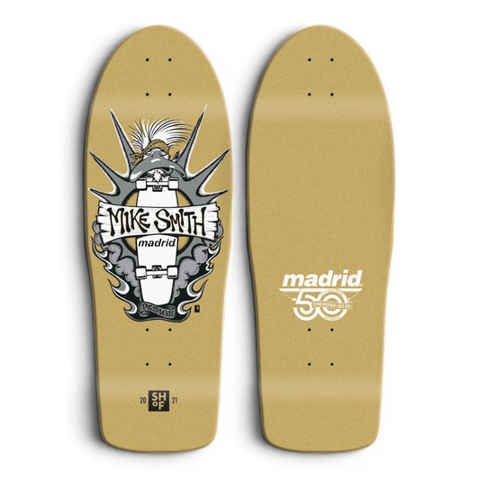 Madrid Mike Smith SHOF OG Duck Gold Old School Skateboard Deck 10.675"