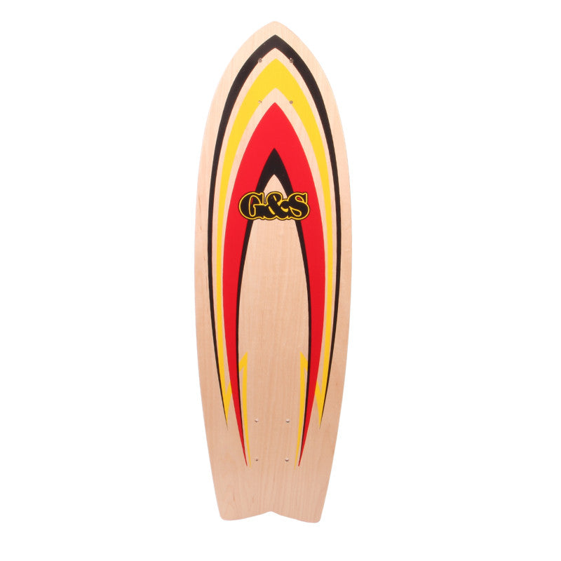 Gordon & Smith Magic Fish Cruiser Deck Natural/Red 26"