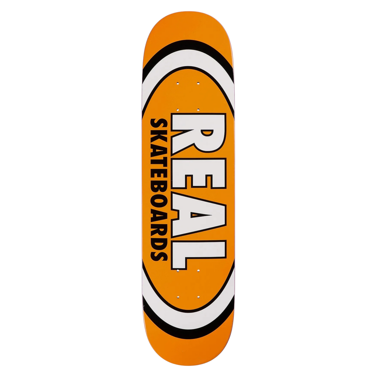 Real Team Classic Oval Orange Skateboard Deck 7.5"