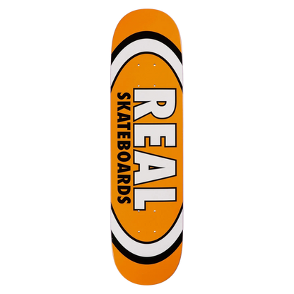 Real Team Classic Oval Orange Skateboard Deck 7.5"